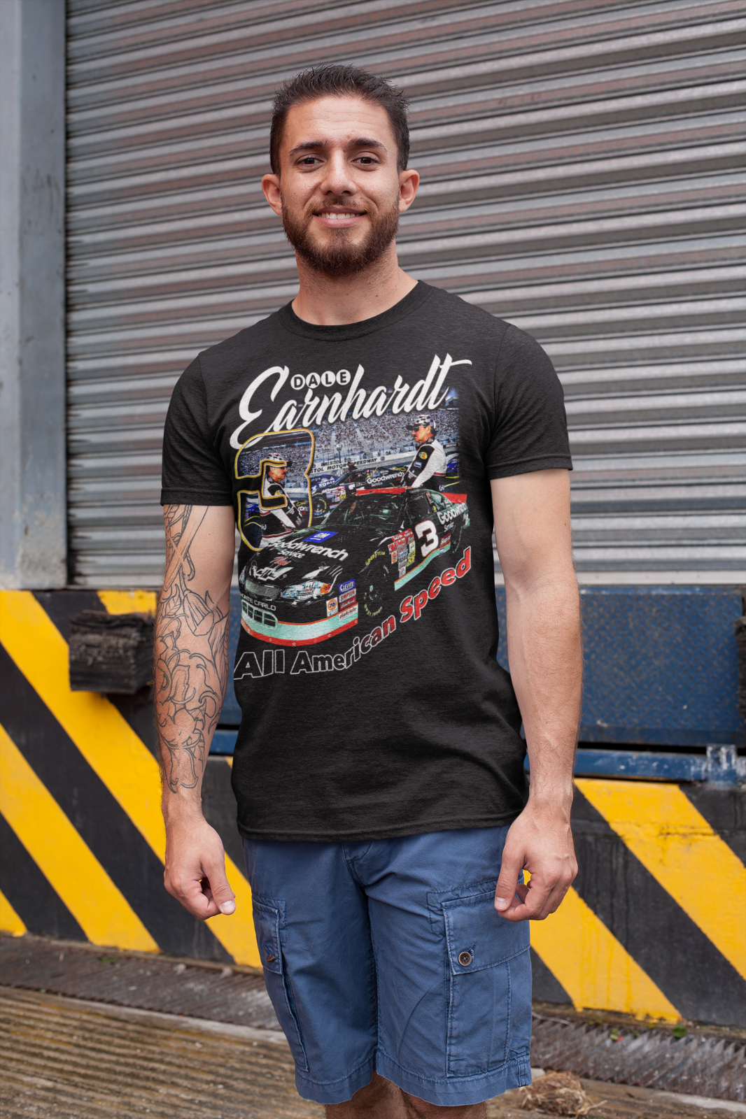 Dale Earnhardt #3 “All American Speed” NASCAR Racing Shirt Vintage Style TriBUTE