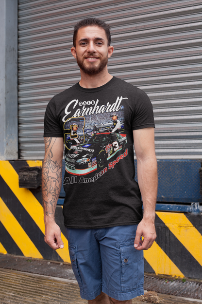 Dale Earnhardt #3 “All American Speed” NASCAR Racing Shirt Vintage Style TriBUTE