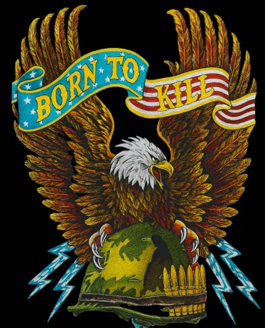 Combatant® “Born to Kill” USA Eagle T-Shirt – Military Graphic Tee