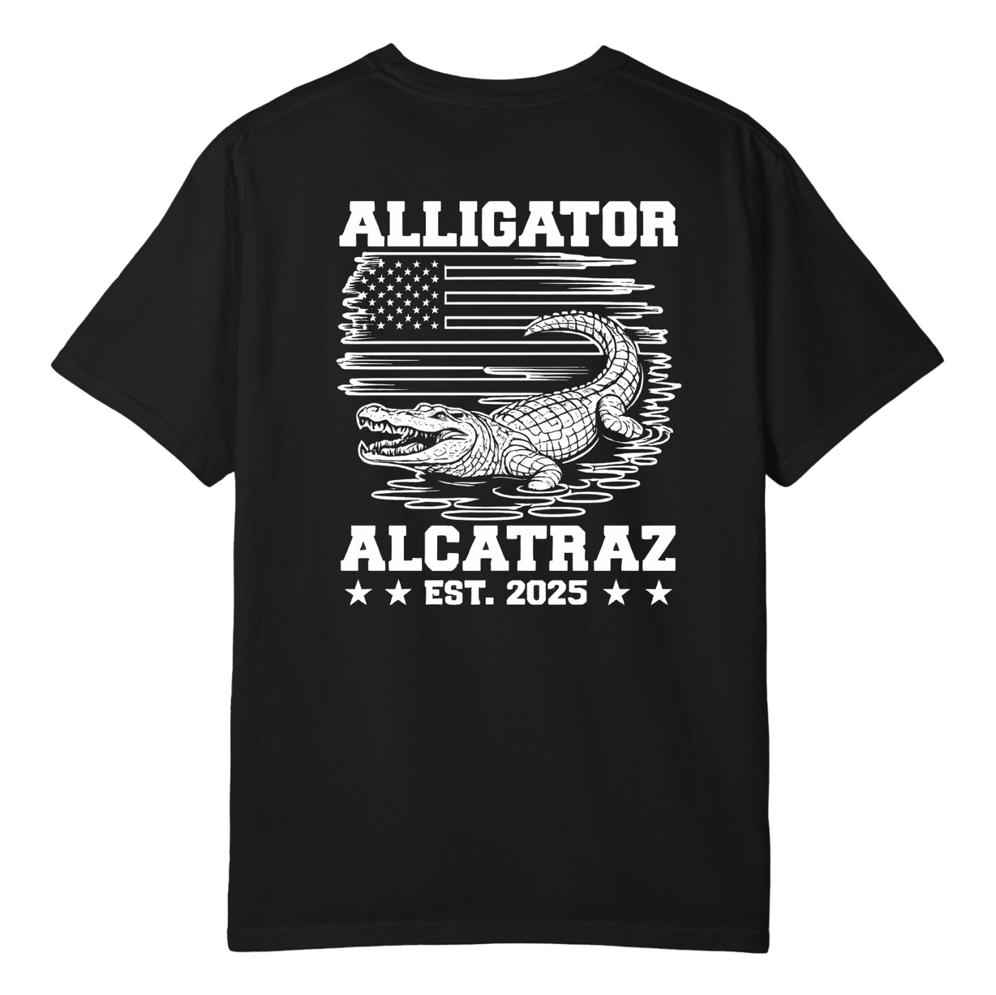 🧨 Alligator Alcatraz – EST. 2025 🧨  Patriotism Meets Swamp Justice.