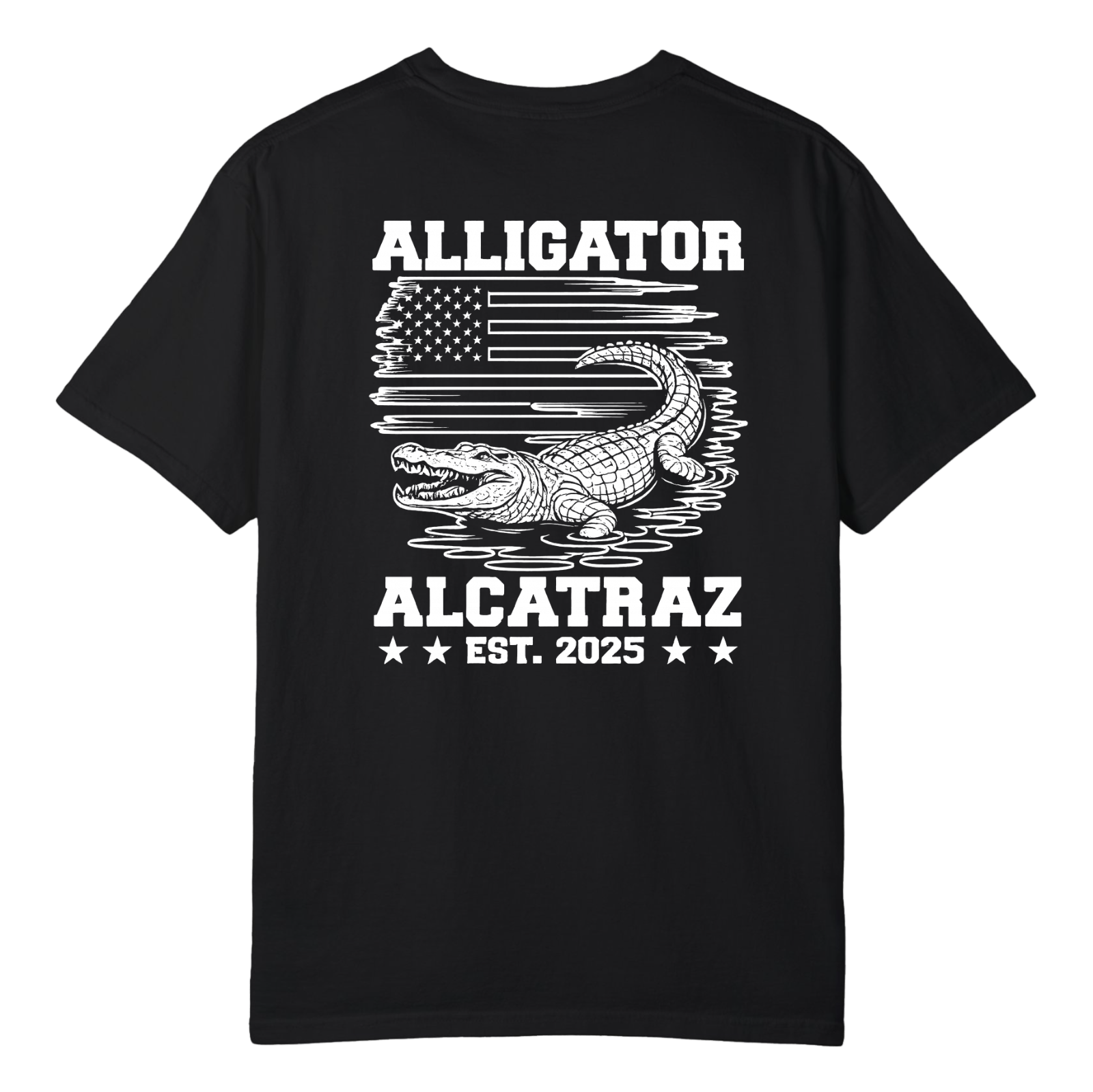 🧨 Alligator Alcatraz – EST. 2025 🧨  Patriotism Meets Swamp Justice.