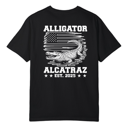 🧨 Alligator Alcatraz – EST. 2025 🧨  Patriotism Meets Swamp Justice.