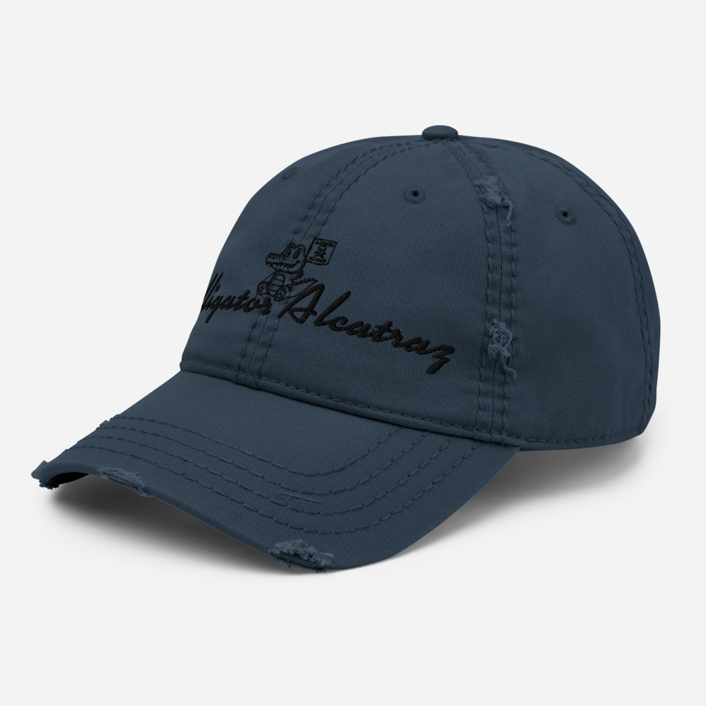 Alligator Alcatraz Distressed Dad Hat – Vintage Style, Streetwear Vibes, Adjusta