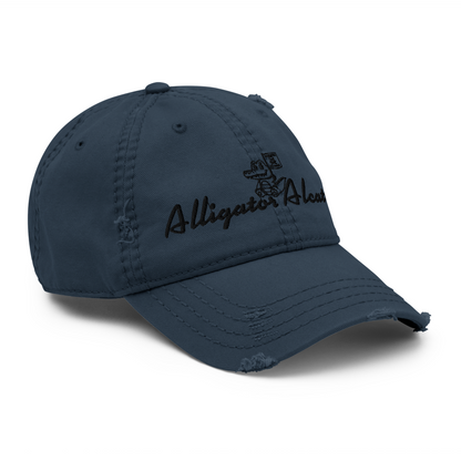Alligator Alcatraz Distressed Dad Hat – Vintage Style, Streetwear Vibes, Adjusta