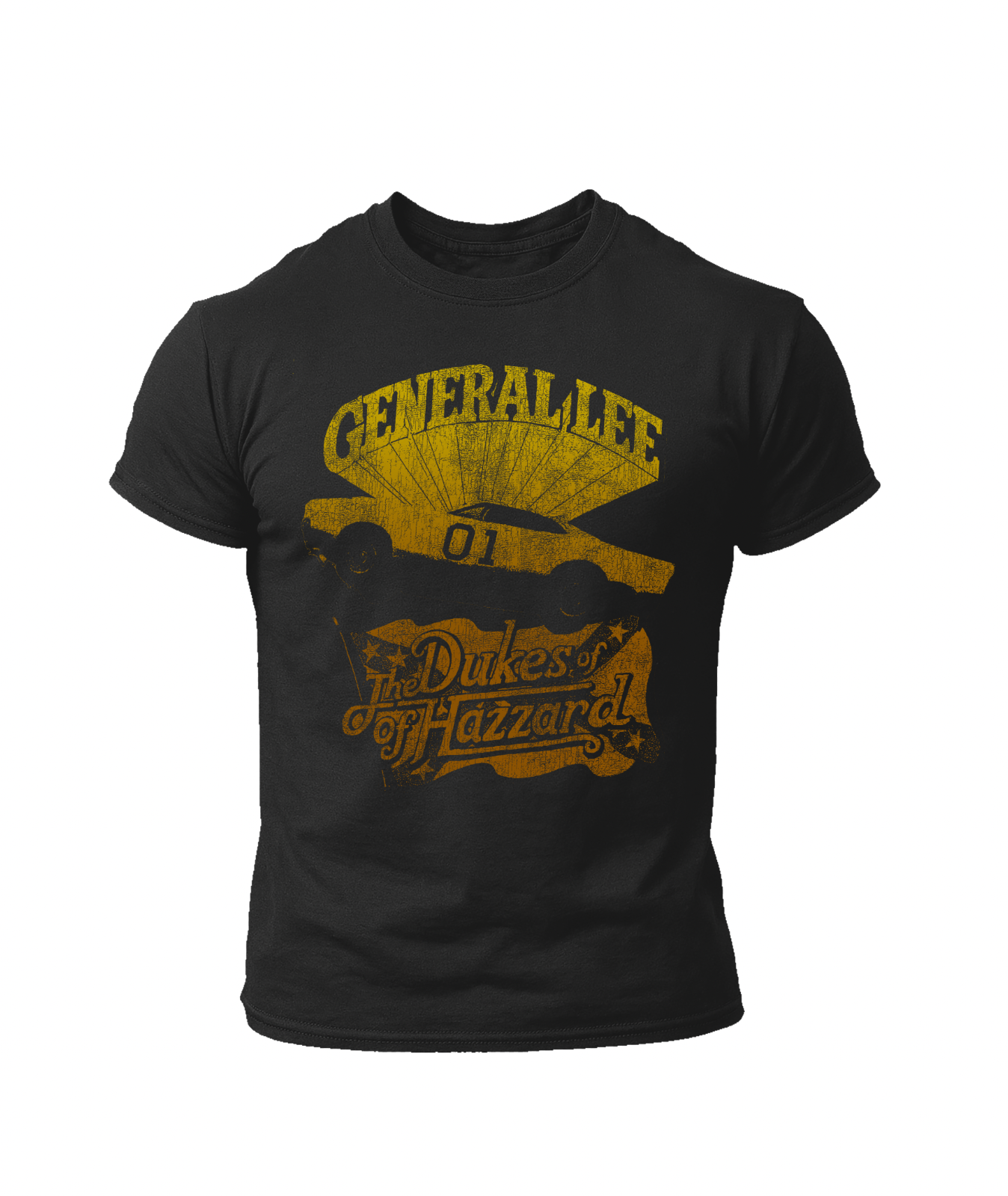 Vintage Style Dukes of Hazzard T-Shirt – General Lee 01 Muscle Car Graphic