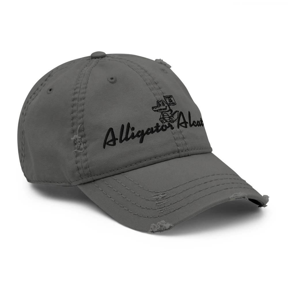 Alligator Alcatraz Distressed Dad Hat – Vintage Style, Streetwear Vibes, Adjusta