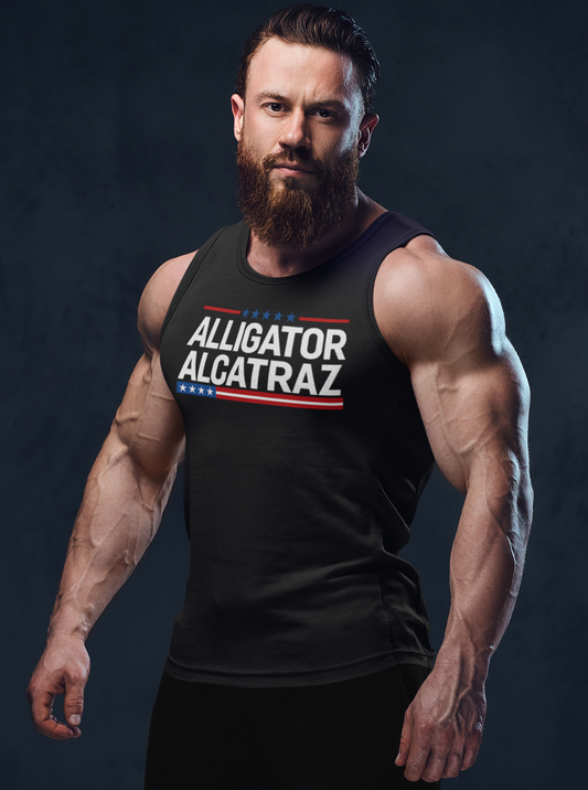 🧨 Alligator Alcatraz – EST. 2025 🧨  Patriotism Meets Swamp Justice.