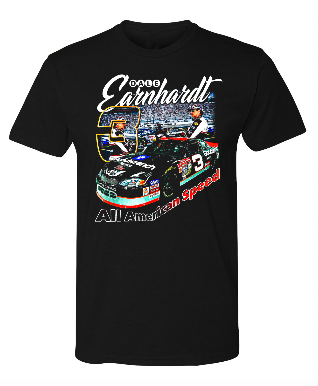 Dale Earnhardt #3 “All American Speed” NASCAR Racing Shirt Vintage Style TriBUTE