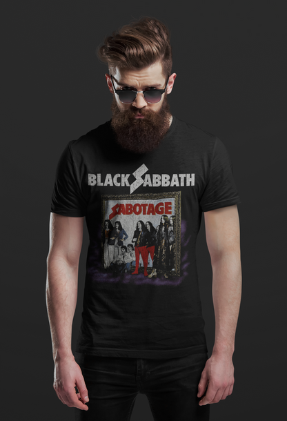 Black Sabbath Sabotage Ozzy Osbourne Rock and Roll Album Style T-shirt S-5XL