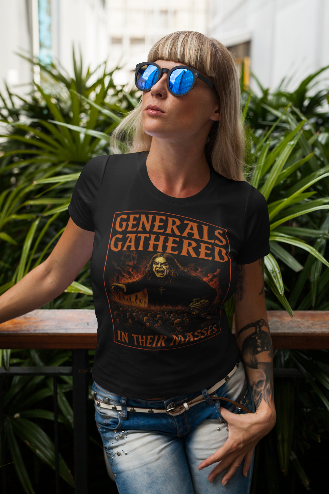 Generals Gathered In Their Masses T-Shirt – Ozzy Osbourne Tribute War Graphic T