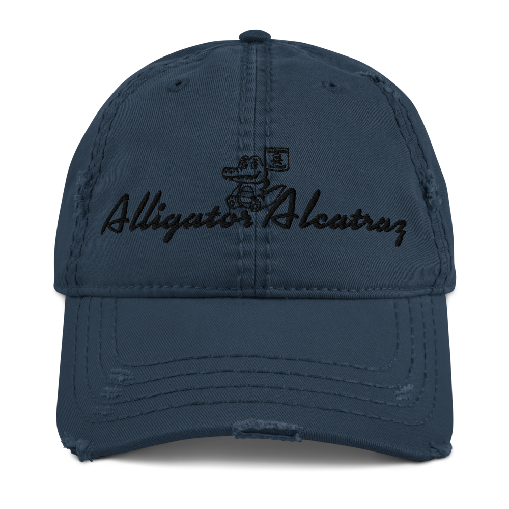 Alligator Alcatraz Distressed Dad Hat – Vintage Style, Streetwear Vibes, Adjusta