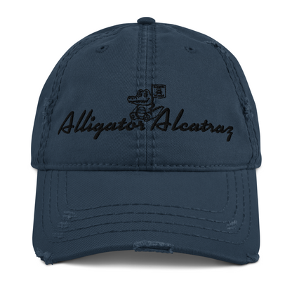 Alligator Alcatraz Distressed Dad Hat – Vintage Style, Streetwear Vibes, Adjusta